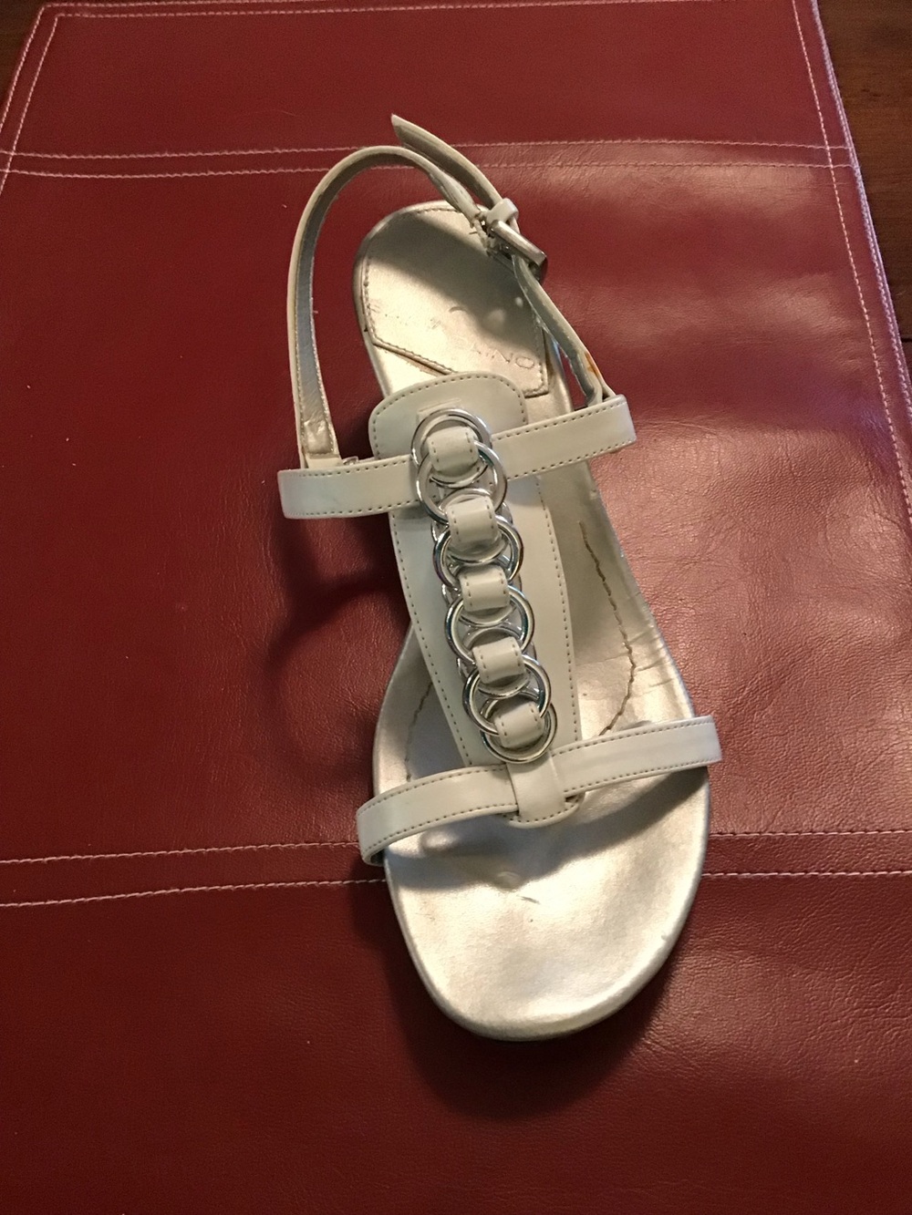 Bandalino Wedge Sandals, White, size 6